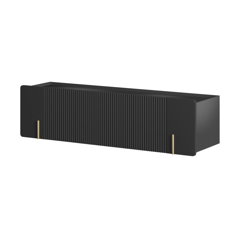 Szafka RTV Malmi 150 cm - czarny mat / złoty Szafka RTV Malmi 150 cm - czarny mat / złoty