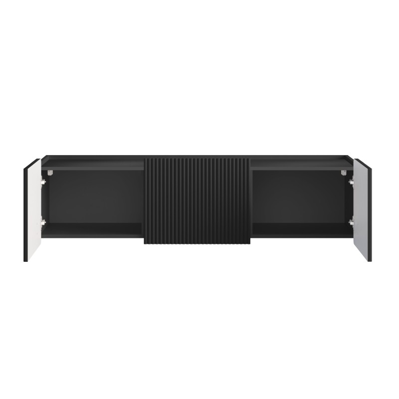Szafka RTV Malmi 150 cm - czarny mat / złoty Szafka RTV Malmi 150 cm - czarny mat / złoty