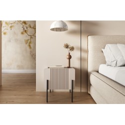 Szafka nocna z szufladą Malmi 45 cm - kaszmir / czarne nóżki Szafka nocna z szufladą Malmi 45 cm - kaszmir / czarne nóżki