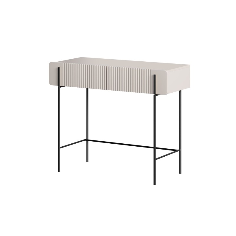 Toaletka Malmi 100 cm - kaszmir, czarne nóżki