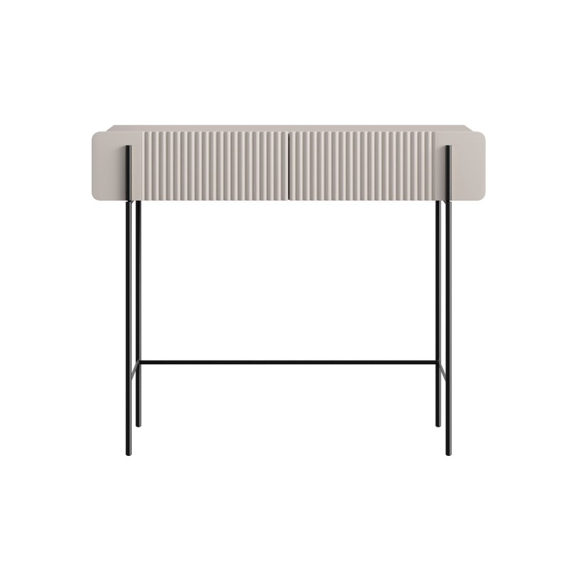 Toaletka Malmi 100 cm z szufladami - kaszmir / czarne nóżki Toaletka Malmi 100 cm z szufladami - kaszmir / czarne nóżki
