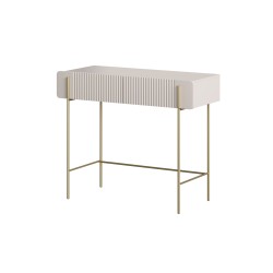Toaletka Malmi 100 cm - kaszmir / złote nóżki