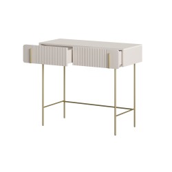 Toaletka Malmi 100 cm z szufladami - kaszmir / złote nóżki Toaletka Malmi 100 cm z szufladami - kaszmir / złote nóżki