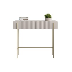 Toaletka Malmi 100 cm z szufladami - kaszmir / złote nóżki Toaletka Malmi 100 cm z szufladami - kaszmir / złote nóżki