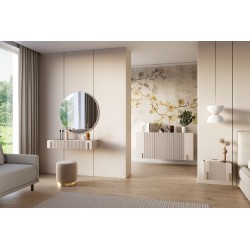 Toaletka Malmi 100 cm wisząca z szufladami - kaszmir / złoty Toaletka Malmi 100 cm wisząca z szufladami - kaszmir / złoty