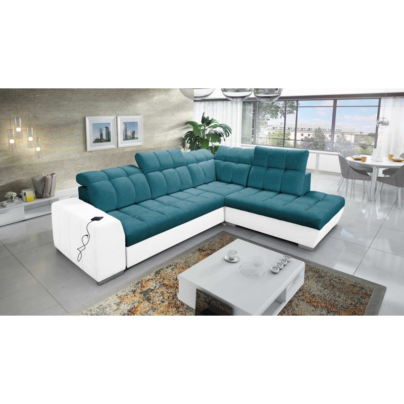 Prisma VII corner sofa with a sleeping function and USB port - designed for your comfort! Prisma VII corner sofa with a sleeping function and USB port - designed for your comfort!