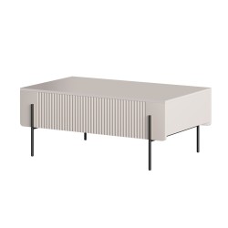 Stolik kawowy Malmi 100 cm - kaszmir / czarne nóżki