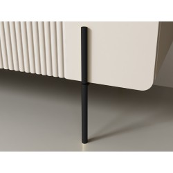 Stolik kawowy z szufladami Malmi 100 cm - kaszmir / czarne nóżki Stolik kawowy z szufladami Malmi 100 cm - kaszmir / czarne nóżki
