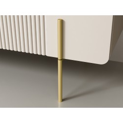 Stolik kawowy z szufladami Malmi 100 cm - kaszmir / złote nóżki Stolik kawowy z szufladami Malmi 100 cm - kaszmir / złote nóżki