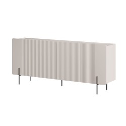 Komoda Malmi 200 cm - kaszmir / czarne nóżki
