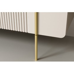 Komoda Malmi 200 cm - kaszmir / złote nóżki