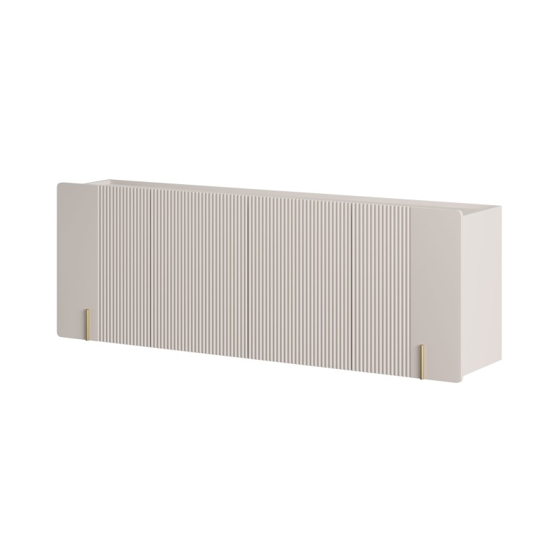 Komoda Malmi 200 cm wisząca - kaszmir / złoty