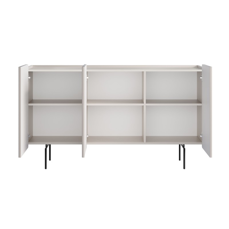 Komoda Malmi 150 cm - kaszmir z czarnymi nóżkami Komoda Malmi 150 cm - kaszmir z czarnymi nóżkami
