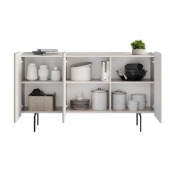 Komoda Malmi 150 cm - kaszmir z czarnymi nóżkami Komoda Malmi 150 cm - kaszmir z czarnymi nóżkami