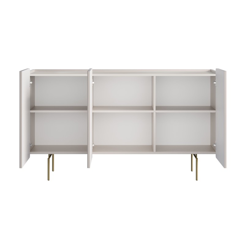 Komoda Malmi 150 cm - kaszmir / złote nóżki Komoda Malmi 150 cm - kaszmir / złote nóżki