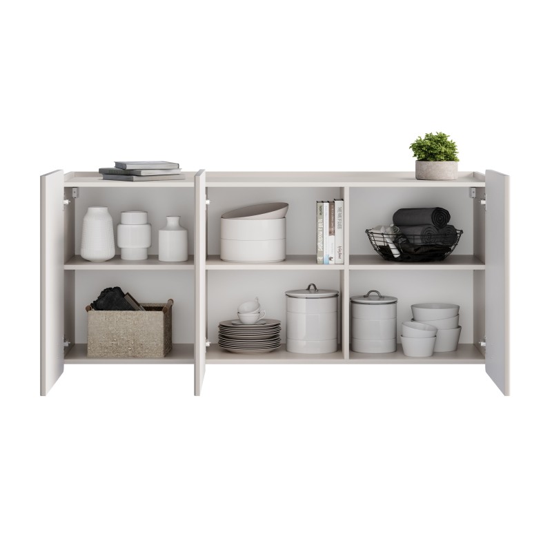 Komoda Malmi 150 cm wisząca - kaszmir / czarny Komoda Malmi 150 cm wisząca - kaszmir / czarny