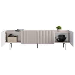 Szafka RTV Malmi 200 cm - kaszmir / czarne nóżki Szafka RTV Malmi 200 cm - kaszmir / czarne nóżki