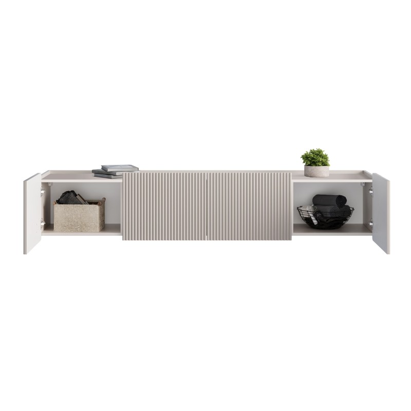 Szafka RTV Malmi 200 cm - kaszmir / złoty Szafka RTV Malmi 200 cm - kaszmir / złoty