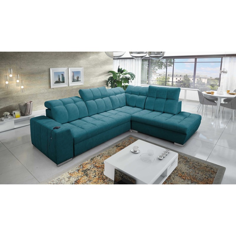 Prisma VII corner sofa with a sleeping function and USB port - designed for your comfort! Prisma VII corner sofa with a sleeping function and USB port - designed for your comfort!