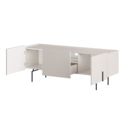 Szafka RTV Malmi 150 cm - kaszmir / czarne nóżki Szafka RTV Malmi 150 cm - kaszmir / czarne nóżki