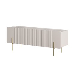 Szafka RTV Malmi 150 cm - kaszmir / złote nóżki