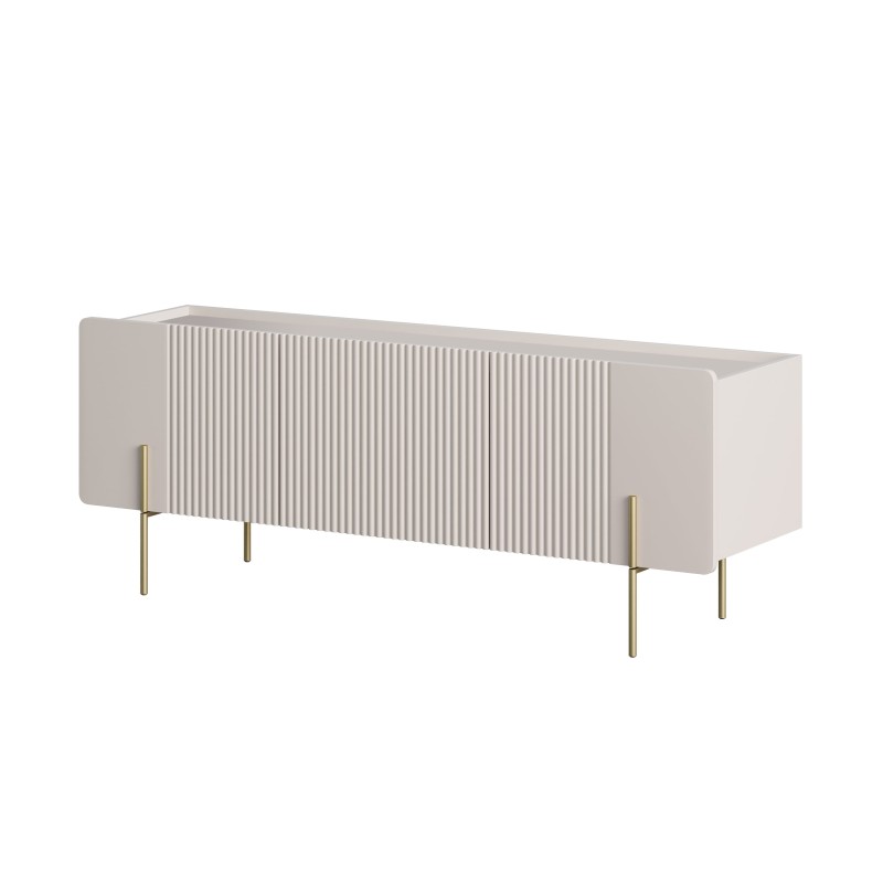 Szafka RTV Malmi 150 cm - kaszmir / złote nóżki Szafka RTV Malmi 150 cm - kaszmir / złote nóżki