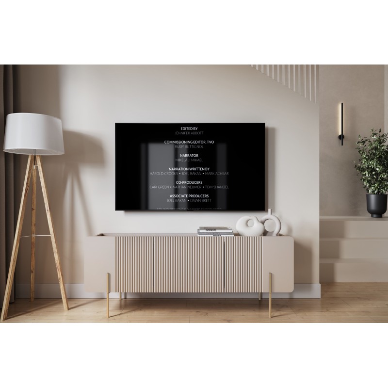 Szafka RTV Malmi 150 cm - kaszmir / złote nóżki Szafka RTV Malmi 150 cm - kaszmir / złote nóżki