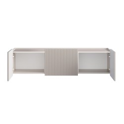 Szafka RTV Malmi 150 cm wisząca - kaszmir / czarny Szafka RTV Malmi 150 cm wisząca - kaszmir / czarny