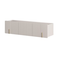Szafka RTV Malmi 150 cm - kaszmir / złoty