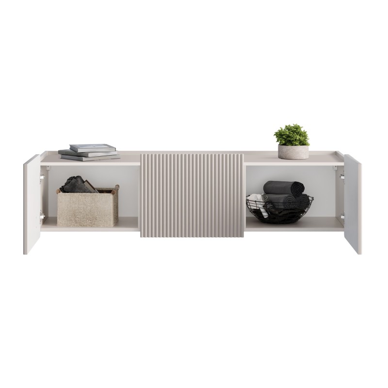 Szafka RTV Malmi 150 cm wisząca - kaszmir / złoty Szafka RTV Malmi 150 cm wisząca - kaszmir / złoty
