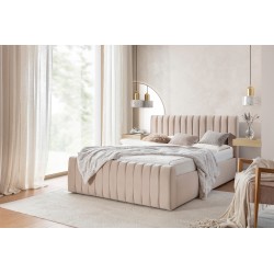 Łóżko tapicerowane Nicole 140x200 z pojemnikiem Łóżko tapicerowane Nicole 140x200 z pojemnikiem