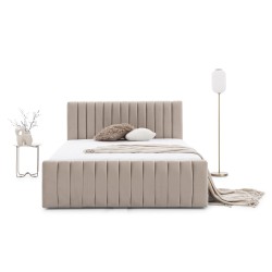 Łóżko tapicerowane Nicole 180x200 z pojemnikiem Łóżko tapicerowane Nicole 180x200 z pojemnikiem