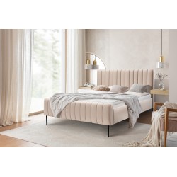 Łóżko tapicerowane Nicole 120x200 - nogi czarne Łóżko tapicerowane Nicole 120x200 - nogi czarne