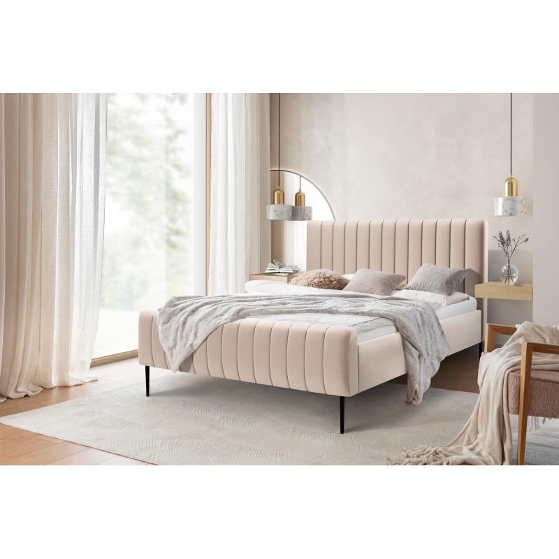 Łóżko tapicerowane Nicole 180x200 - nogi czarne Łóżko tapicerowane Nicole 180x200 - nogi czarne