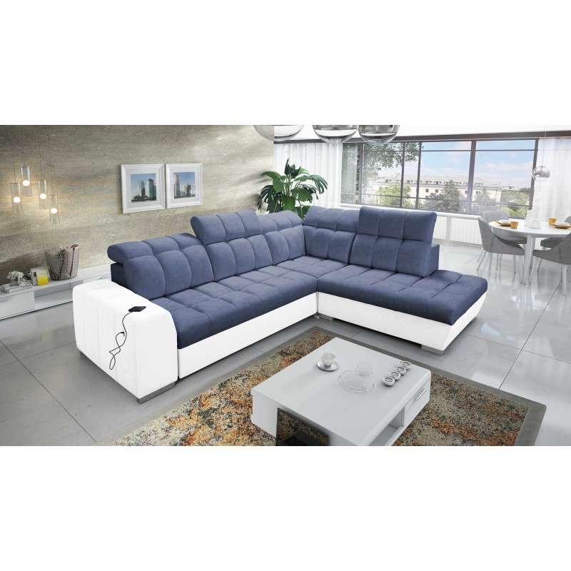 Prisma VII corner sofa with a sleeping function and USB port - designed for your comfort! Prisma VII corner sofa with a sleeping function and USB port - designed for your comfort!