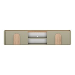 Szafka RTV Amilio 170 cm z szufladą - eukaliptus / dąb baltic dune / uchwyty dąb naturalny Szafka RTV Amilio 170 cm z szufladą - eukaliptus / dąb baltic dune / uchwyty dąb naturalny
