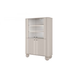 Witryna Vesper do salonu - kaszmir i eleganckie uchwyty