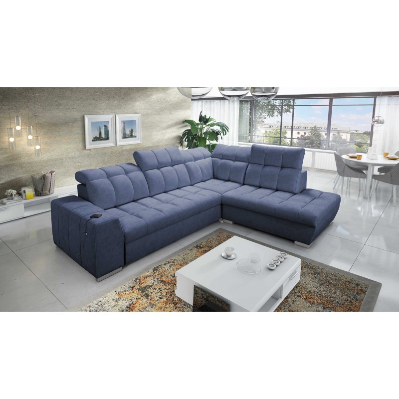 Prisma VII corner sofa with a sleeping function and USB port - designed for your comfort! Prisma VII corner sofa with a sleeping function and USB port - designed for your comfort!