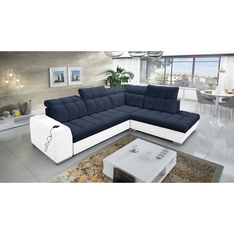 Prisma VII corner sofa with a sleeping function and USB port - designed for your comfort! Prisma VII corner sofa with a sleeping function and USB port - designed for your comfort!