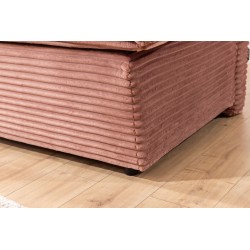 Kanapa rozkładana Firioza z pojemnikiem - różowy plusz Tilia 62