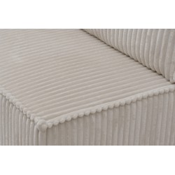 Kanapa Solvero z funkcją spania - kremowy plusz Tilia 03