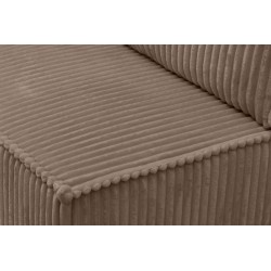 Kanapa Solvero z funkcją spania - beżowy plusz Tilia 17