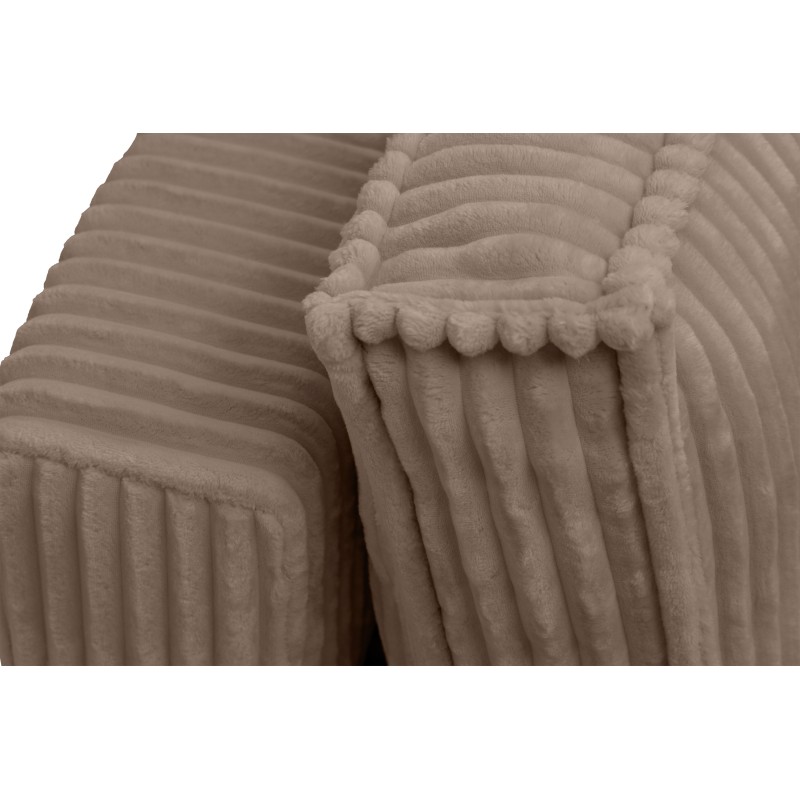 Kanapa Solvero z funkcją spania - beżowy plusz Tilia 17