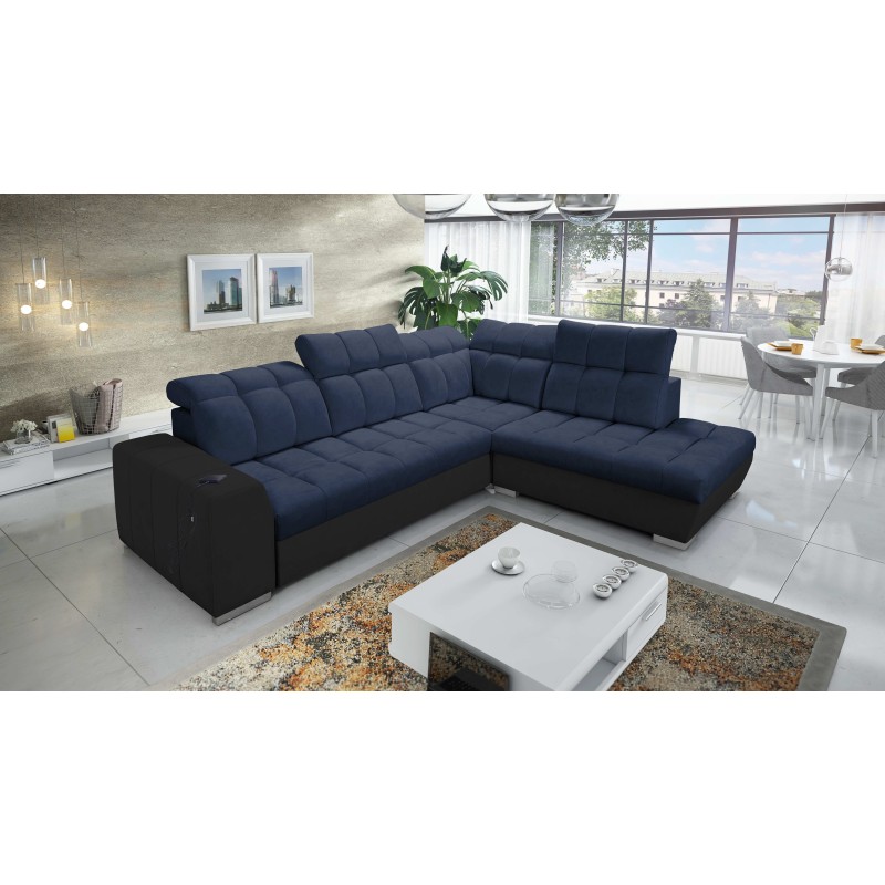 Prisma VII corner sofa with a sleeping function and USB port - designed for your comfort! Prisma VII corner sofa with a sleeping function and USB port - designed for your comfort!