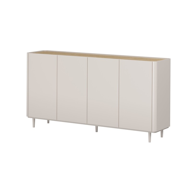 Komoda Elivo 200 cm - kaszmir i dąb olejowany