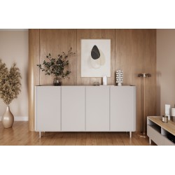 Komoda Elivo 200 cm na nóżkach - kaszmir / dąb olejowany Komoda Elivo 200 cm na nóżkach - kaszmir / dąb olejowany