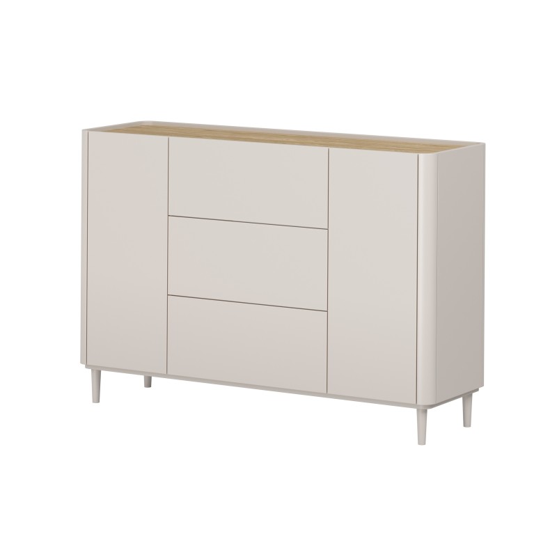 Komoda Elivo 150 cm - kaszmir / dąb olejowany
