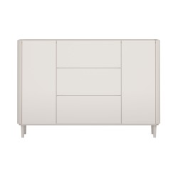 Komoda Elivo 150 cm z szufladami na nóżkach - kaszmir / dąb olejowany Komoda Elivo 150 cm z szufladami na nóżkach - kaszmir / dąb olejowany