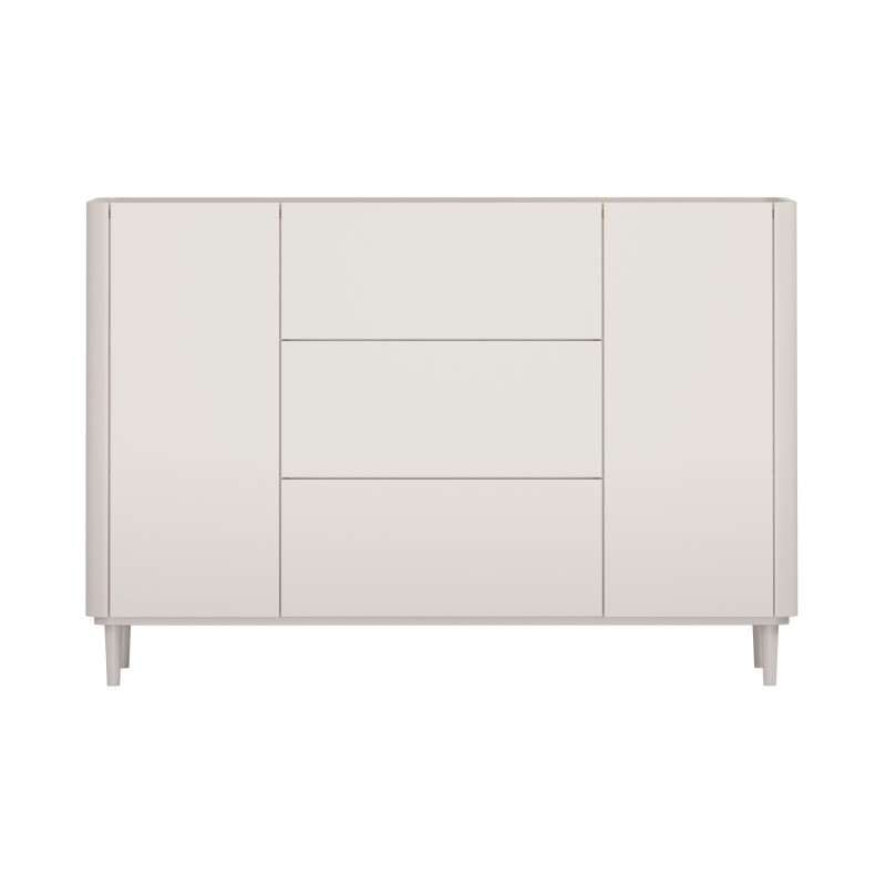 Komoda Elivo 150 cm z szufladami na nóżkach - kaszmir / dąb olejowany Komoda Elivo 150 cm z szufladami na nóżkach - kaszmir / dąb olejowany