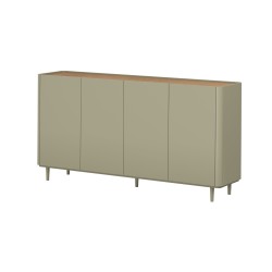 Komoda Elivo 200 cm - eukaliptus i dąb Baltic Dune